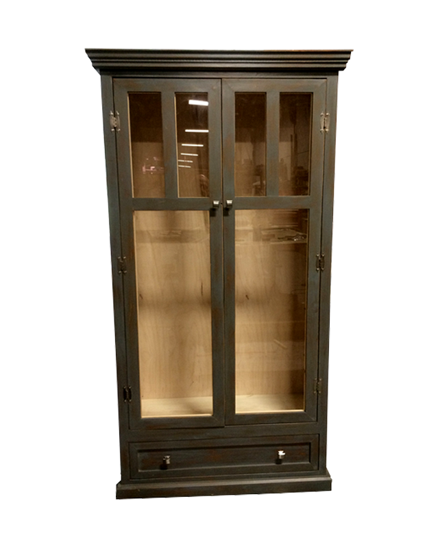 Custom Cabinet for Kitchen Storage or Display Hutch