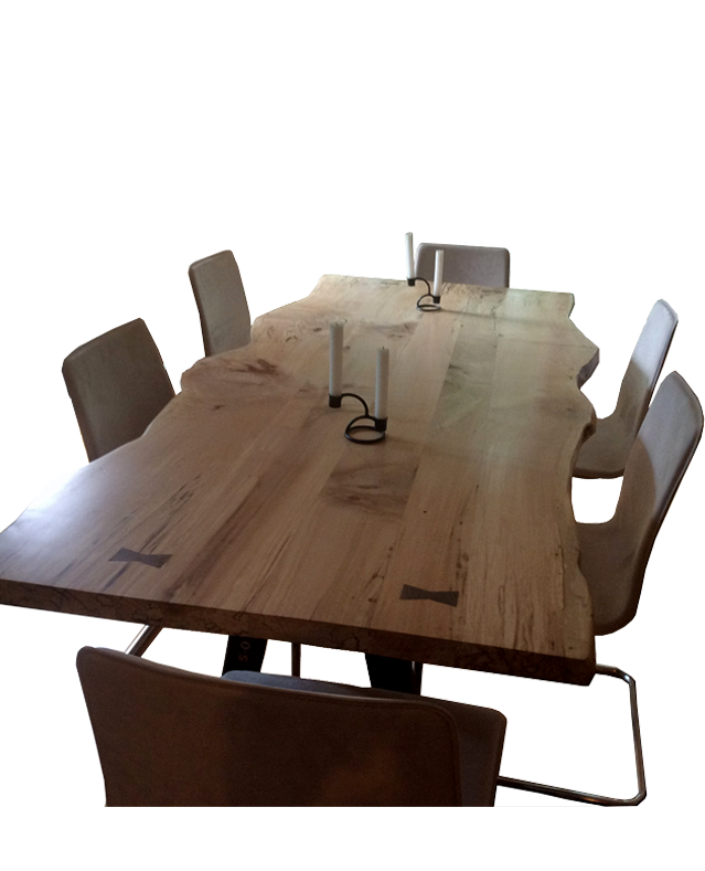 live edge dining table